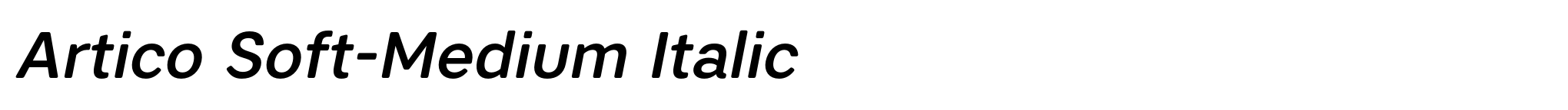 Artico Soft-Medium Italic image